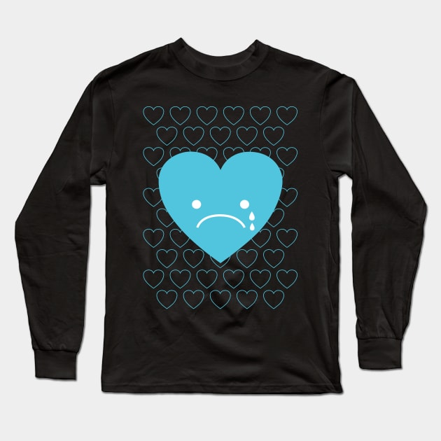 Sad Valentine Long Sleeve T-Shirt by littleoddforest